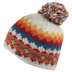 New Bonnet à Pompon Court multicolore Femme Chapeaux Hiver|Bonnets