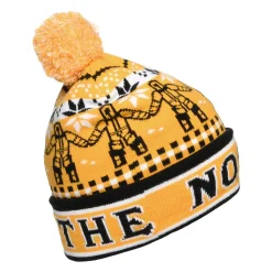Cheap Bonnet à Pompon Enfant Ski Tuke jaune-noir Femme Bonnets À Pompon