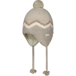 Online Bonnet à Pompon Péruvien Lotey marron clair Femme Bonnets À Pompon|Bonnets
