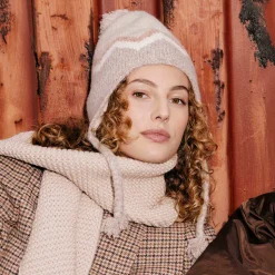 Online Bonnet à Pompon Péruvien Lotey marron clair Femme Bonnets À Pompon|Bonnets