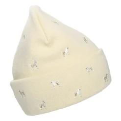 Best Sale Bonnet à Revers Caniches Vinson crème Femme Bonnets|Chapeaux Hiver