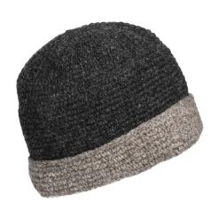 Hot Bonnet à Revers en Crochet anthracite Femme Bonnets|Chapeaux Hiver