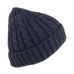 Shop Bonnet à Torsades bleu marine JAXON & JAMES Femme Bonnets|Chapeaux Hiver