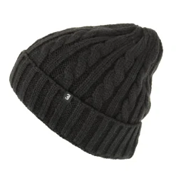 Outlet Bonnet à Torsades noir JAXON & JAMES Femme Bonnets|Chapeaux Hiver