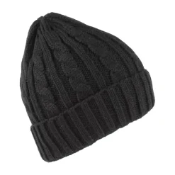 Outlet Bonnet à Torsades noir JAXON & JAMES Femme Bonnets|Chapeaux Hiver