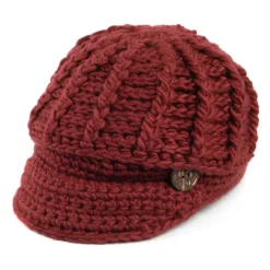 Sale Bonnet à Visière en Crochet Letizia automne Femme Chapeaux Hiver|Bonnets