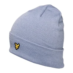 Outlet Bonnet Basic bleu fumée LYLE & SCOTT Femme Bonnets|Chapeaux Hiver
