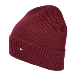 New Bonnet en Cotton et Cachemire Pima Essential Flag vin Femme Bonnets|Chapeaux Hiver