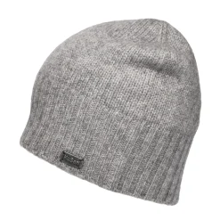 Fashion Bonnet en Laine et Cachemire gris Femme Bonnets|Chapeaux Hiver