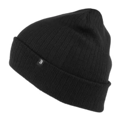 Clearance Bonnet Long Côtelé noir JAXON & JAMES Femme Bonnets|Chapeaux Femme