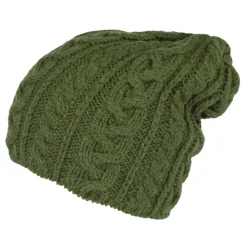 Cheap Bonnet Long en Laine d'Alpaga Super Douce olive Femme Bonnets|Chapeaux Hiver