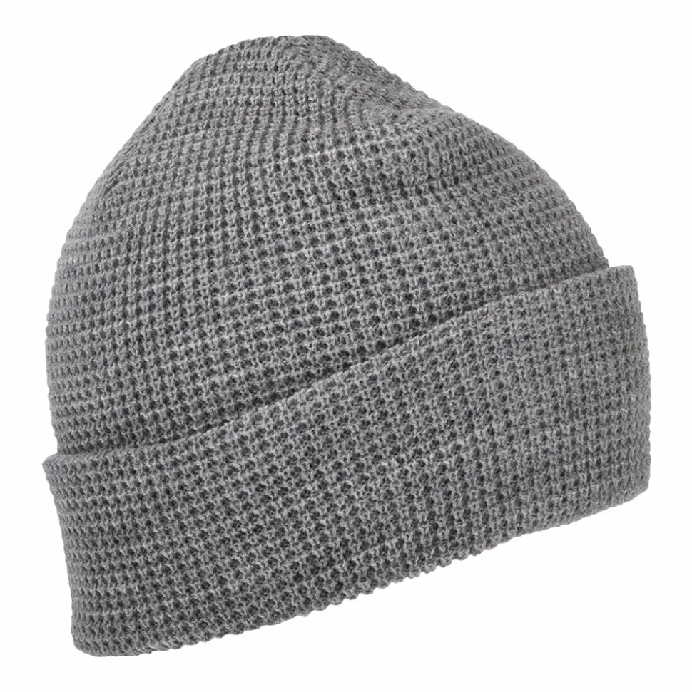 Sale Bonnet Maille Gaufrée Galveston gris clair chiné Femme Bonnets|Chapeaux Hiver