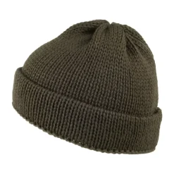 Cheap Bonnet Marin Court en Laine Anglaise olive Femme Bonnets|Chapeaux Hiver