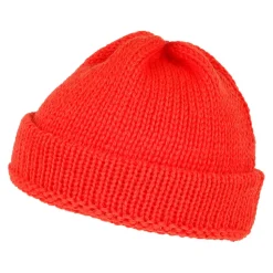 Clearance Bonnet Marin Court en Laine Anglaise orange Femme Bonnets|Chapeaux Hiver