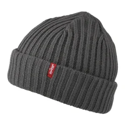 Cheap Bonnet Marin Côtelé gris foncé LEVI'S Femme Bonnets|Chapeaux Hiver