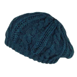 Cheap Béret à Torsades bleu sarcelle Femme Chapeaux Hiver|Bérets