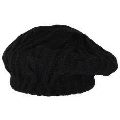 Sale Béret à Torsades noir Femme Chapeaux Hiver|Bérets