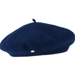 Store Béret Authentique en Laine Mérinos bleu nuit HÉRITAGE PAR LAULHÈRE Femme Chapeaux Hiver|Bérets