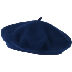 Store Béret Authentique en Laine Mérinos bleu nuit HÉRITAGE PAR LAULHÈRE Femme Chapeaux Hiver|Bérets