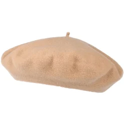 Shop Béret Authentique en Laine Mérinos sable clair HÉRITAGE PAR LAULHÈRE Femme Chapeaux Hiver|Bérets