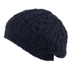 Flash Sale Béret en Alpaga bleu marine Femme Chapeaux Hiver|Bonnets