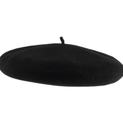 Sale Béret en Laine Mérinos Campan Luxury noir HÉRITAGE PAR LAULHÈRE Femme Chapeaux Hiver|Bérets