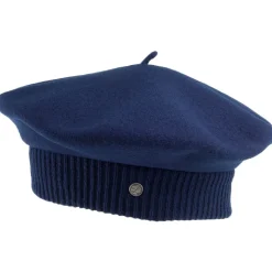 Flash Sale Béret en Laine Mérinos Parisienne bleu HÉRITAGE PAR LAULHÈRE Femme Chapeaux Hiver|Bérets