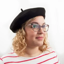 Best Béret en Laine noir JAXON & JAMES Femme Bérets|Chapeaux Femme
