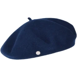 Outlet Béret Enfant Petit Basque en Laine Mérinos bleu marine HÉRITAGE PAR LAULHÈRE Enfant Filles