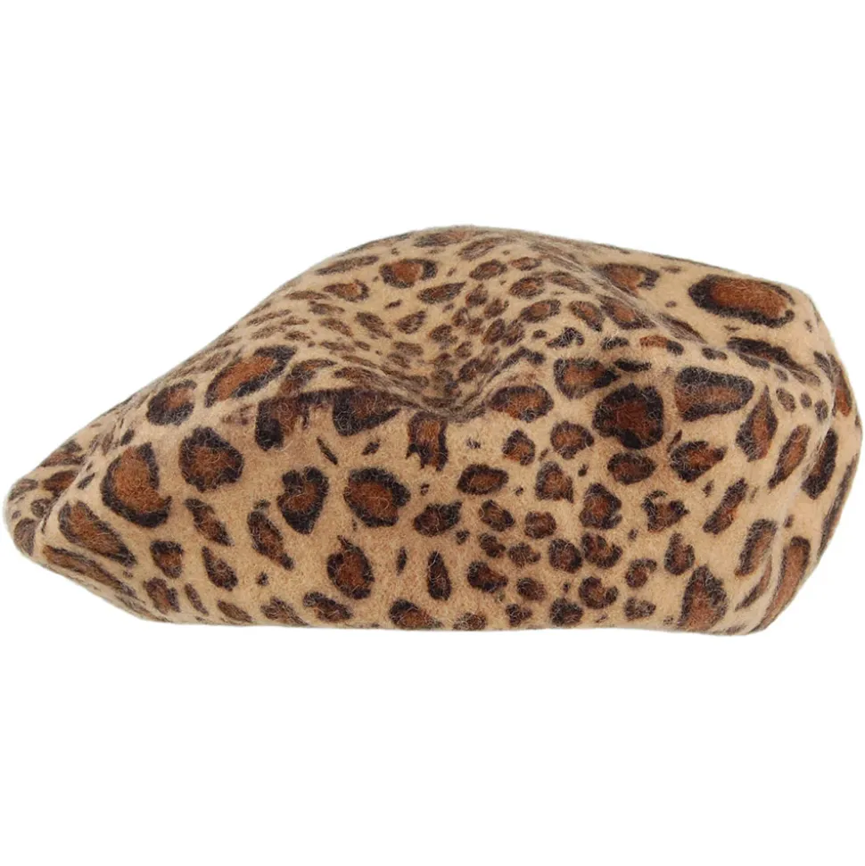 Shop Béret Jane léopard foncé Femme Bérets|Chapeaux Femme