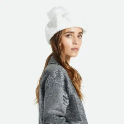 Clearance Béret Oversize avec Pompon en Fausse Fourrure Natalie blanc cassé Femme Chapeaux Hiver|Bérets