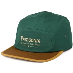 Discount Casquette 5 Panel en Coton Bio Water People Banner Graphic Maclure vert-moutarde Homme Casquettes Homme