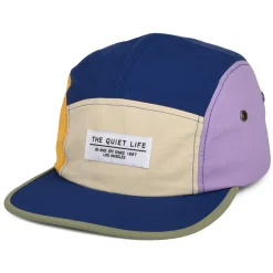 Best Sale Casquette 5 Panel en Nylon Ripstop bleu marine-crème-violet Homme Casquettes De Baseball|Casquettes Homme