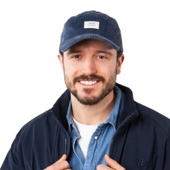 Best Casquette 5 Panel en Velours Côtelé Hardford bleu marine Homme Casquettes De Baseball|Casquettes Homme