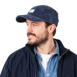 Best Casquette 5 Panel en Velours Côtelé Hardford bleu marine Homme Casquettes De Baseball|Casquettes Homme