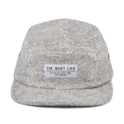 Discount Casquette 5 Panel Waves en Coton blanc-noir Homme Casquettes Homme