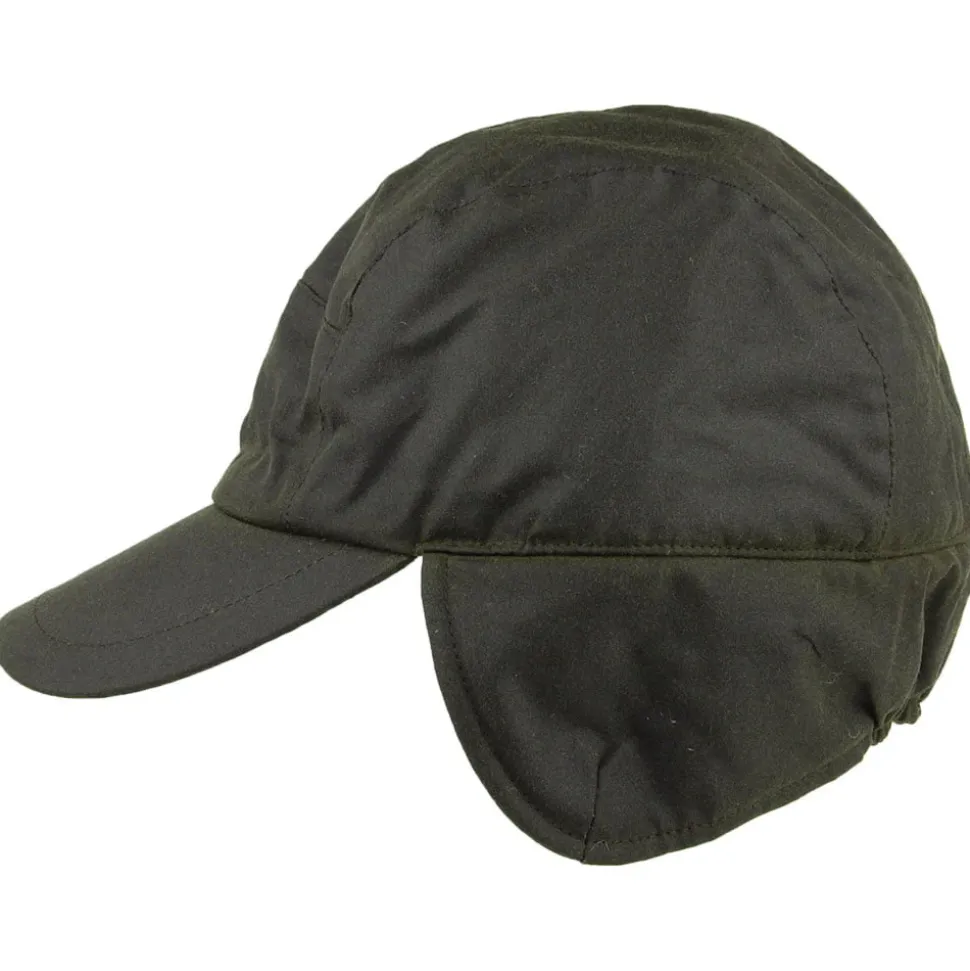 Best Casquette avec Protège-Oreilles Lumberjack en Coton Ciré olive Homme Chapeaux Hiver|Chapeaux De Pluie