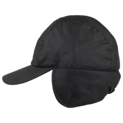 Outlet Casquette avec Protège-Oreilles Lumberjack en Coton Ciré noir Homme Chapeaux Hiver|Chapeaux De Pluie