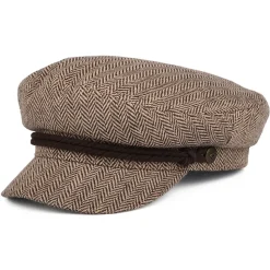 Flash Sale Casquette de Marin à Chevrons marron foncé-sable Femme/Homme Grandes Tailles|Casquettes De Marin