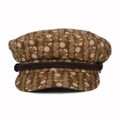 Discount Casquette de Marin en Coton Floral marron-blanc cassé Femme Casquettes Femme|Chapeaux Femme