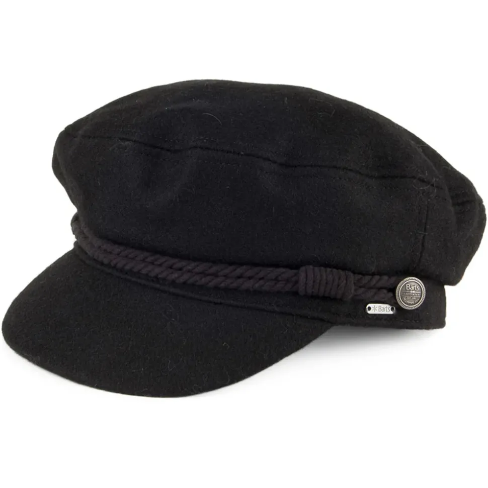 Discount Casquette de Marin en Laine Skipper noir Femme Casquettes Femme|Chapeaux Femme