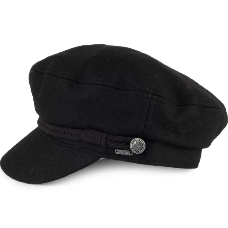 Discount Casquette de Marin en Laine Skipper noir Femme Casquettes Femme|Chapeaux Femme