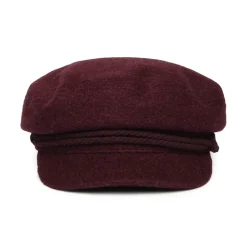 New Casquette de Marin en Laine Mélangée acajou Femme Casquettes Femme|Chapeaux Femme