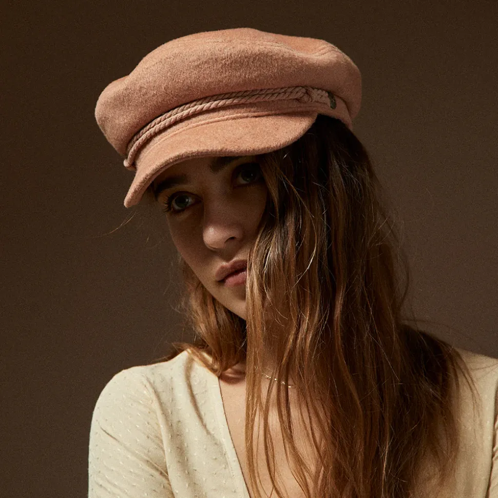 Store Casquette de Marin en Laine Mélangée rose Femme Casquettes Femme|Chapeaux Femme