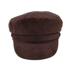 New Casquette de Marin en Velours Côtelé marron JAXON & JAMES Femme Casquettes Femme|Chapeaux Hiver