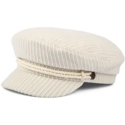 Outlet Casquette de Marin en Velours Grosses Mailles blanc cassé Femme Casquettes Femme|Chapeaux Femme