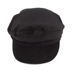 Store Casquette de Marin en Velours Côtelé noir JAXON & JAMES Femme Casquettes Femme|Chapeaux Hiver