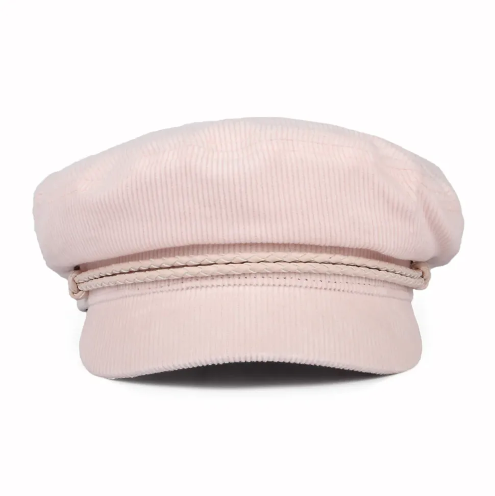 Cheap Casquette de Marin en Velours Côtelé vieux rose Femme Casquettes Femme|Chapeaux Femme