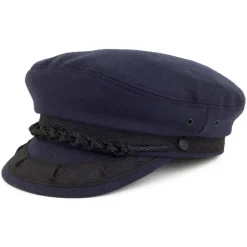 Outlet Casquette de Marin Grec en Laine bleu marine JAXON & JAMES Femme/Homme Grandes Tailles|Casquettes De Marin