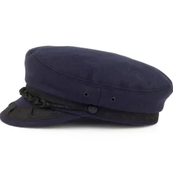 Outlet Casquette de Marin Grec en Laine bleu marine JAXON & JAMES Femme/Homme Grandes Tailles|Casquettes De Marin